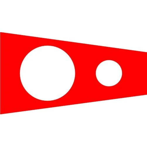 Size 6 Course Signal Pennant With Line Snap And Ring 3 Size 6 Course Signal Pennant With Line Snap And Ring