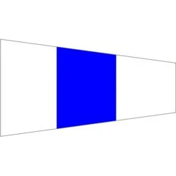 Size 4 Designating Signal Pennant With Line Snap And Ring