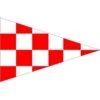 Size 3-1/2 Emergency Signal Pennant With Line Snap And Ring -Mystic shop Emergency Pennant 6ryz 4t