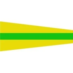 Size 8 Preparation Signal Pennant With Line Snap And Ring