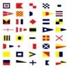 65 Signal Flag Set - Size 3-1/2 Finished W/ Line Snap And Ring -Mystic shop Signal Flag Set