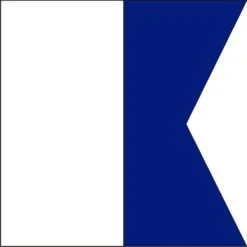 Size 8 Letter A Signal Flag With Line Snap And Ring