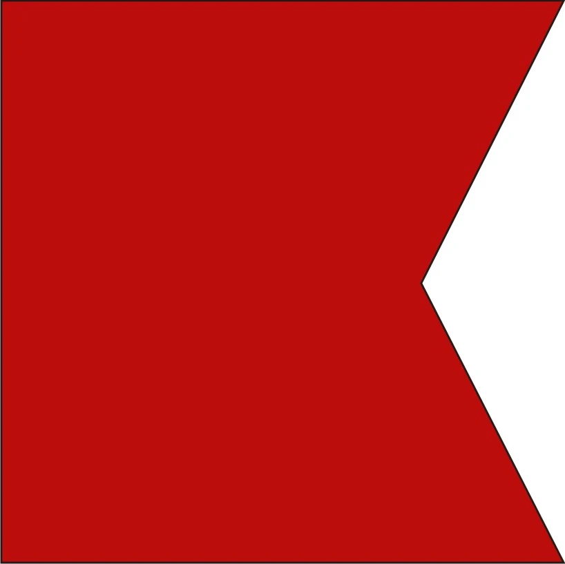 Size 8 Letter B Signal Flag With Line Snap And Ring 3 Size 8 Letter B Signal Flag With Line Snap And Ring