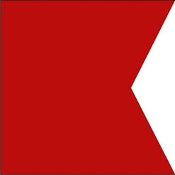 Size 4 Letter B Signal Flag With Line Snap And Ring