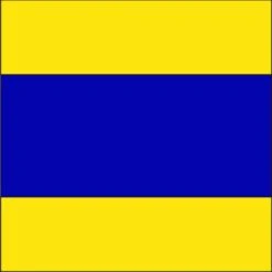 Size 8 Letter D Signal Flag With Line Snap And Ring