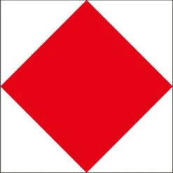 Size 3-1/2 Letter F Signal Flag With Line Snap And Ring