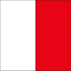 Size 6 Letter H Signal Flag With Line Snap And Ring