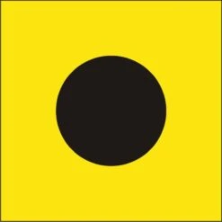 Size 4 Letter I Signal Flag With Line Snap And Ring