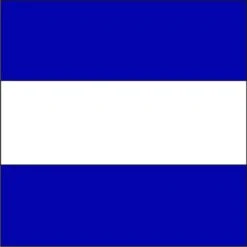 Size 4 Letter J Signal Flag With Line Snap And Ring