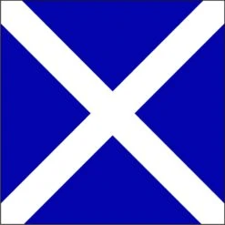 Size 4 Letter M Signal Flag With Line Snap And Ring