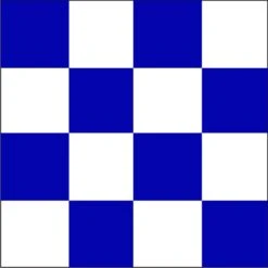 Size 8 Letter N Signal Flag With Line Snap And Ring