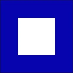 Size 3-1/2 Letter P Signal Flag With Line Snap And Ring