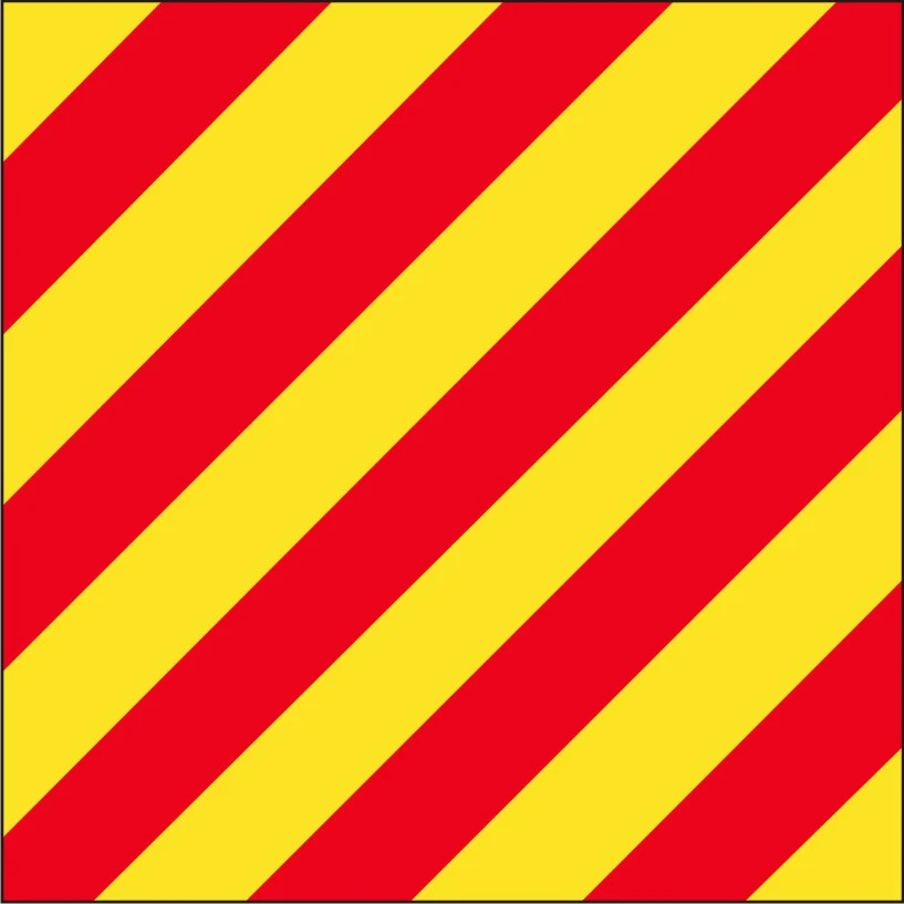 Size 3-1/2 Letter Y Signal Flag With Line Snap And Ring 3 Size 3-1/2 Letter Y Signal Flag With Line Snap And Ring