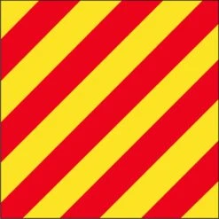 Size 4 Letter Y Signal Flag With Line Snap And Ring