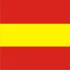 Size 3-1/2 Number 1 Signal Flag With Line Snap And Ring -Mystic shop Signal Flags Number 1 71h3 md