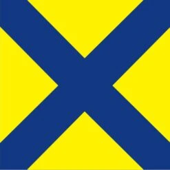 Size 3-1/2 Number 5 Signal Flag With Line Snap And Ring