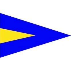 Size 4 1st Substitute Pennant With Line Snap And Ring