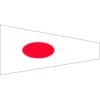 Size 3-1/2 Number 1 Signal Pennant With Line Snap And Ring -Mystic shop Signal Pennant Numeral 1 npl2 pl