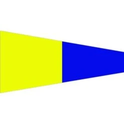 Size 4 Number 5 Signal Pennant With Line Snap And Ring