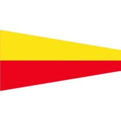 Size 6 Number 7 Signal Pennant With Line Snap And Ring