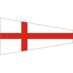 Size 4 Number 8 Signal Pennant With Line Snap And Ring