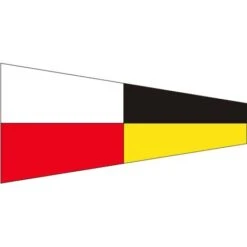 Size 3-1/2 Number 9 Signal Pennant With Line Snap And Ring