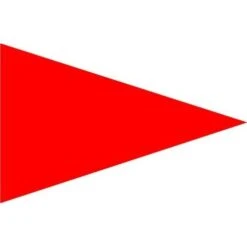 Size 4 Speed Signal Pennant With Line Snap And Ring