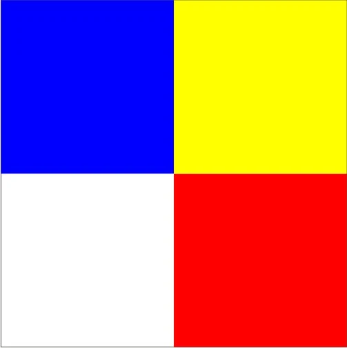 Size 6 Squadron Signal Flag With Line Snap And Ring 3 Size 6 Squadron Signal Flag With Line Snap And Ring